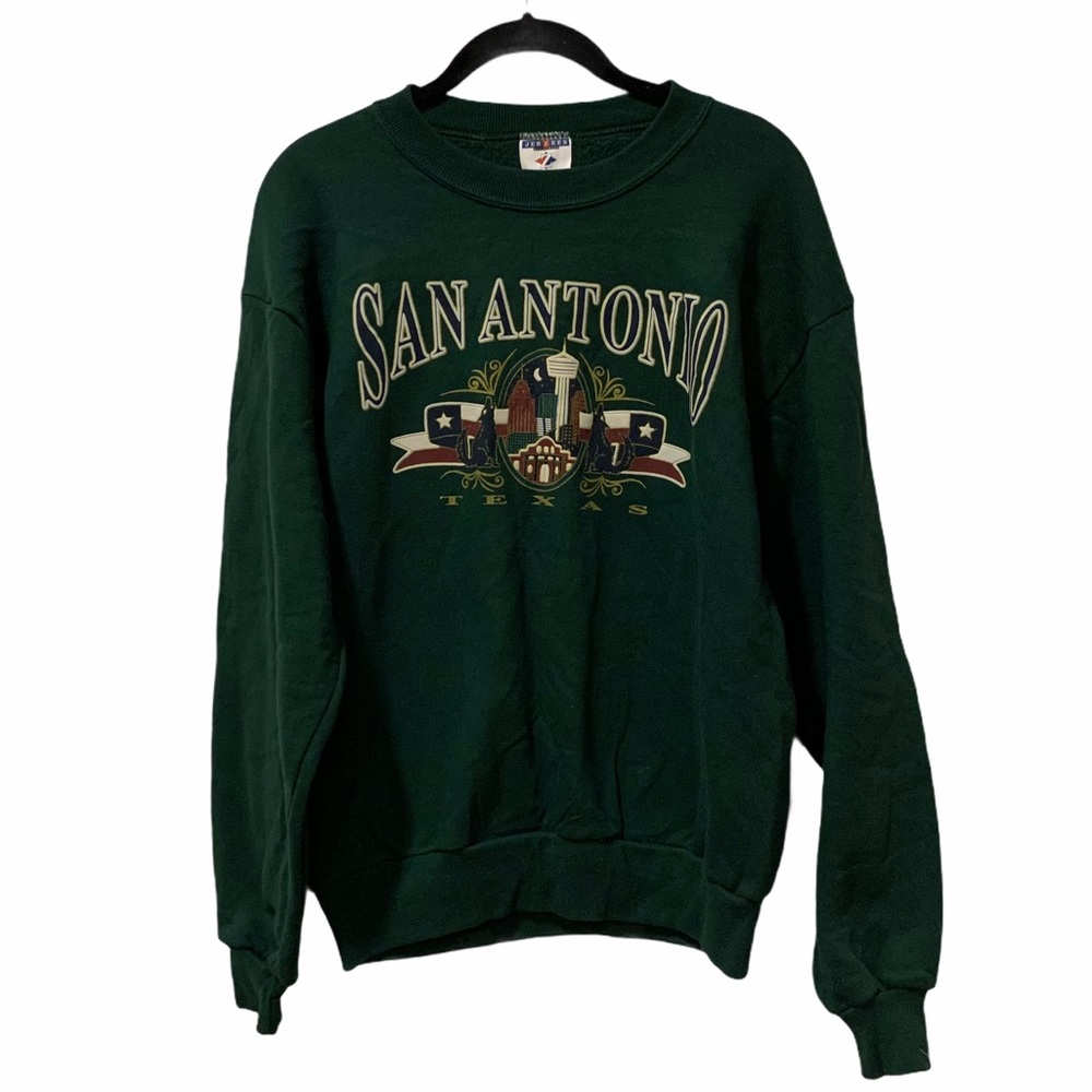 San Antonio Graphic Crewneck Sweatshirt - Dark Green
